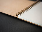 Engraved Spiral Wood Notebook (Design A)