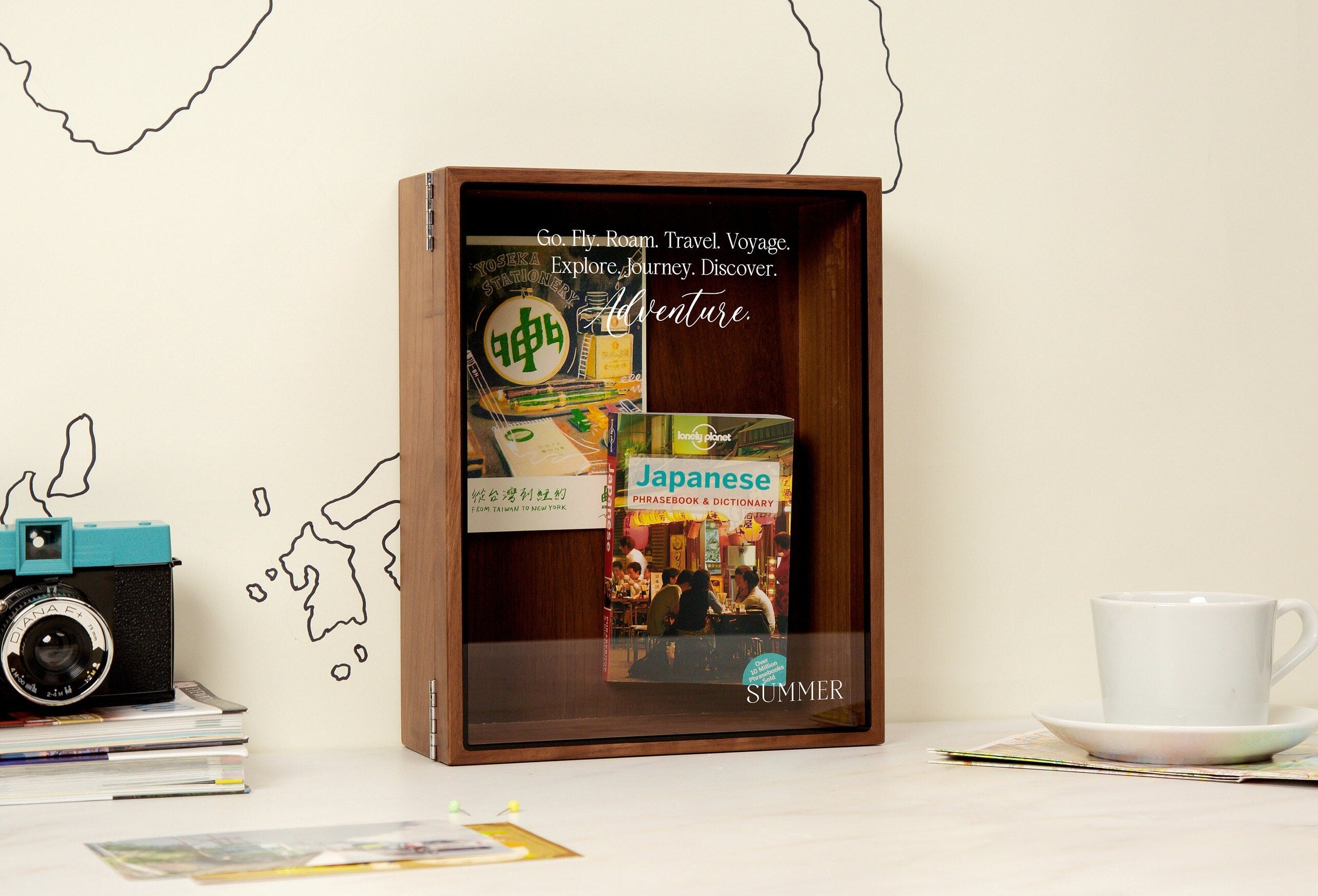 8x10 Shadow Box with Glass Lid (Design 8)