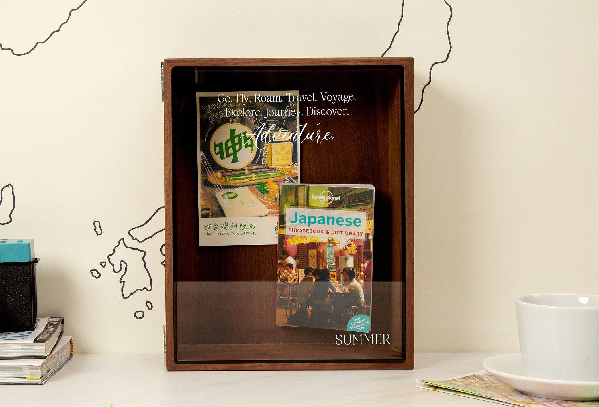 8x10 Shadow Box with Glass Lid (Design 8)