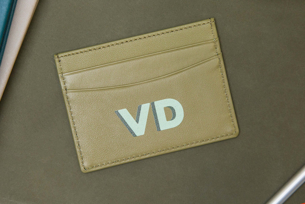 Personalized Leather Card Holder (Center)