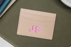 Personalized Leather Card Holder (Center)