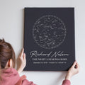 Black Canvas Star Map