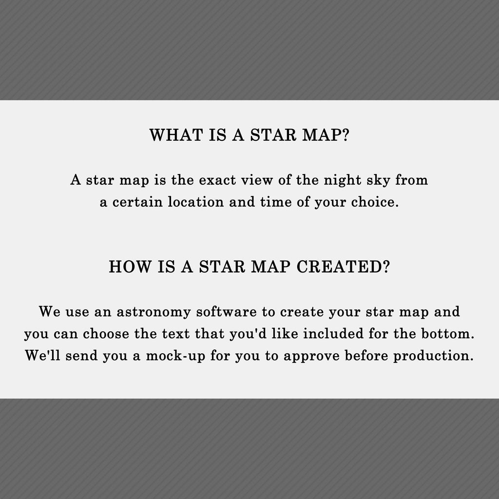 Black Canvas Star Map
