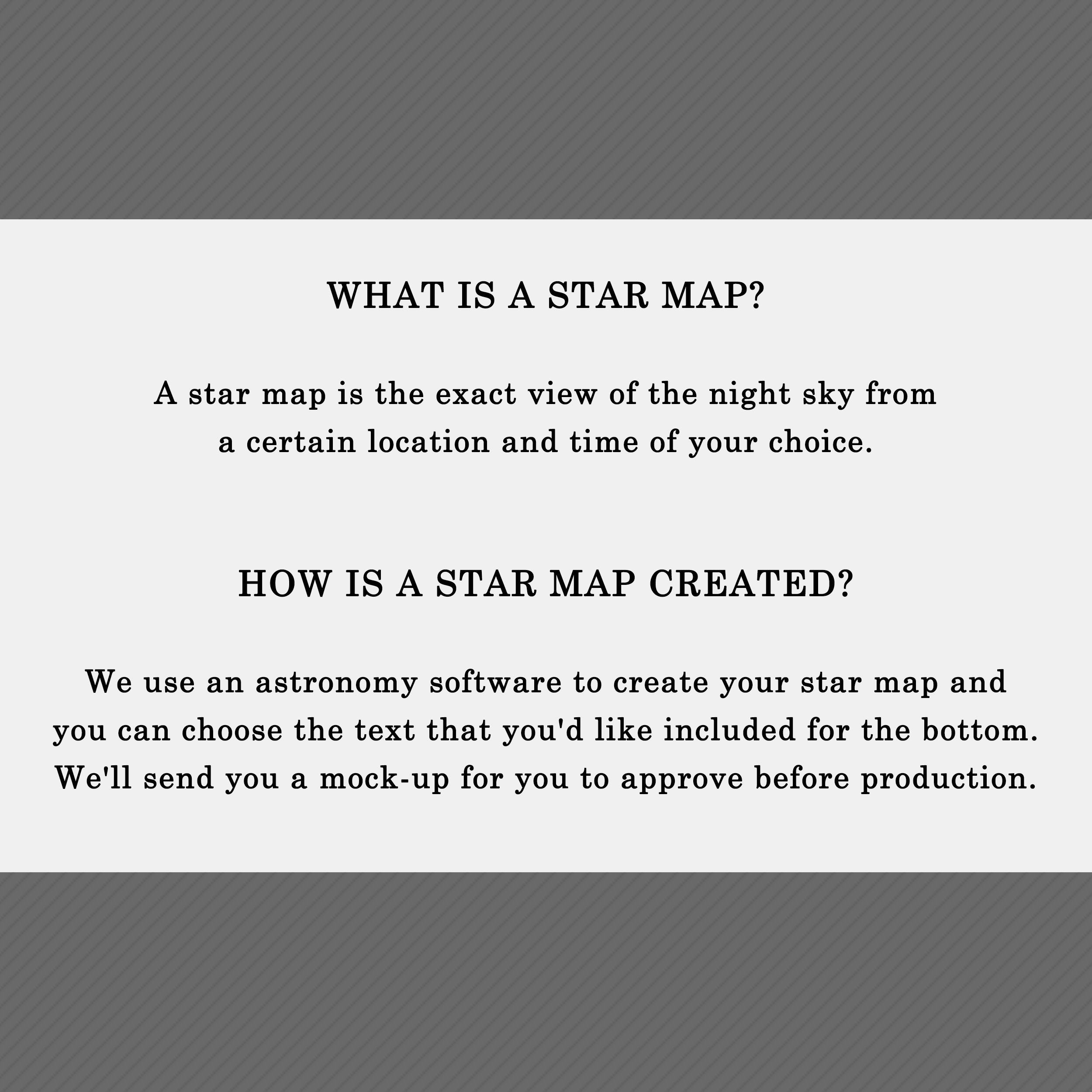 Black Canvas Star Map