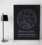 Black Canvas Star Map