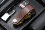 Embossed Leather Strap Key Chains (Name)