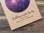 Star Map Printed on Wood