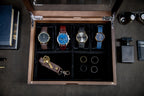 8x10 Wood Watch Box with Glass Lid (Design 5)