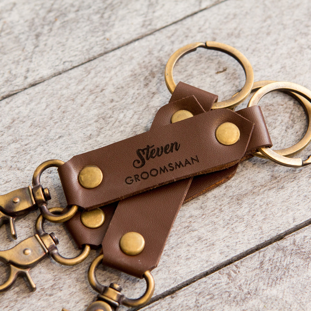 Leather Key Chain FOB