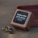 Cufflinks w/ Premium Cufflinks Box w/ Glass Lid