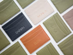 Embossed Leather Card Holder
