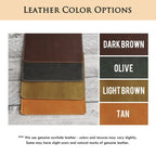 Engraved Anniversary Leather Valet Tray