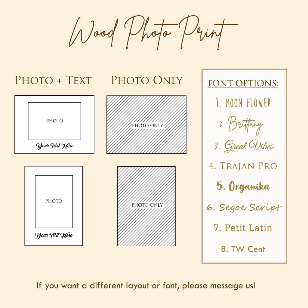 Your Photo Printed on Wood