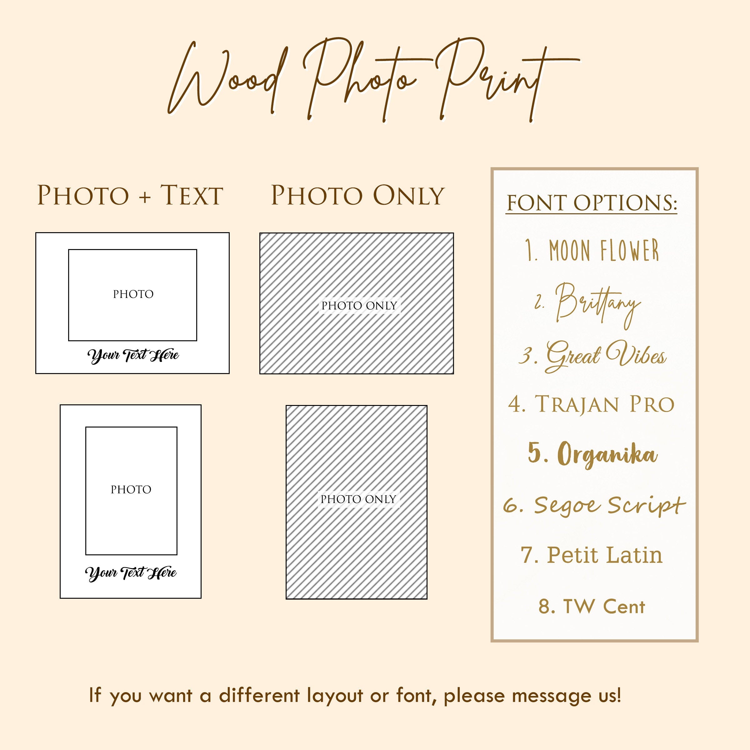 Your Photo Printed on Wood