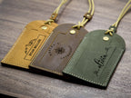 Engraved Luggage Tag with Contact Card