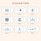 Engraved Luggage Tag with Contact Card