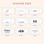Engraved Luggage Tag with Contact Card