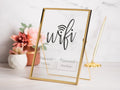 Gold Glass Wifi Sign