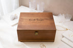 Engraved Cursive Name Wood Storage  Box – Engagement Gift