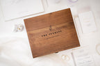 Custom Name Wood Memory Box – Anniversary Gift for Couple
