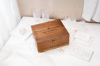 Custom Name Wood Memory Box – Anniversary Gift for Couple