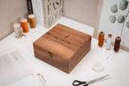 Custom Name Wood Memory Box – Anniversary Gift for Couple