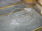 5x7" Gold Glass Photo Box