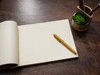 Engraved Premium Wood Guest Book with Mountain Design