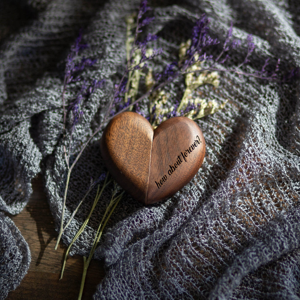 Heart Flip Ring Box