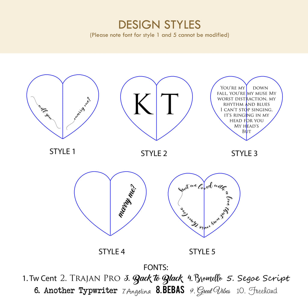 Heart Flip Ring Box