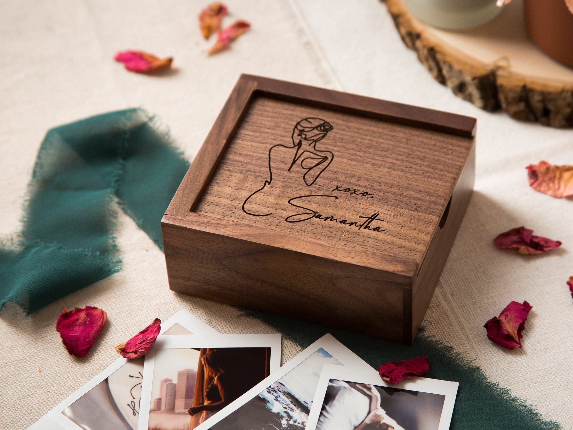Boudoir Instax Print Wood Box