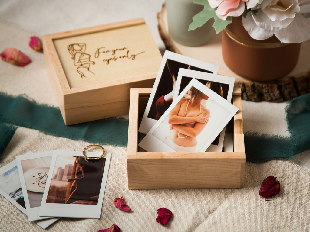 Boudoir Instax Print Wood Box