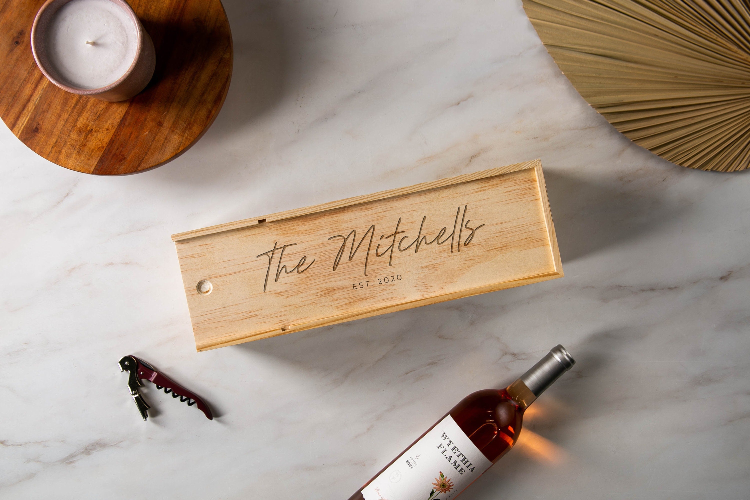 Wood Wine Box (Design 11)