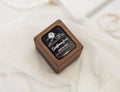 Triple Flip Wood Ring Box with Glass Lid