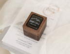 Triple Flip Wood Ring Box with Glass Lid
