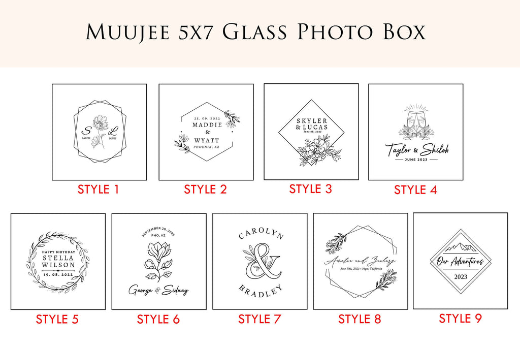 5x7" Gold Glass Photo Box - Mom & Daughter Picture Keepsake Box