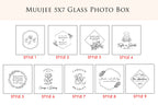 5x7" Gold Glass Photo Box - Mom & Daughter Picture Keepsake Box