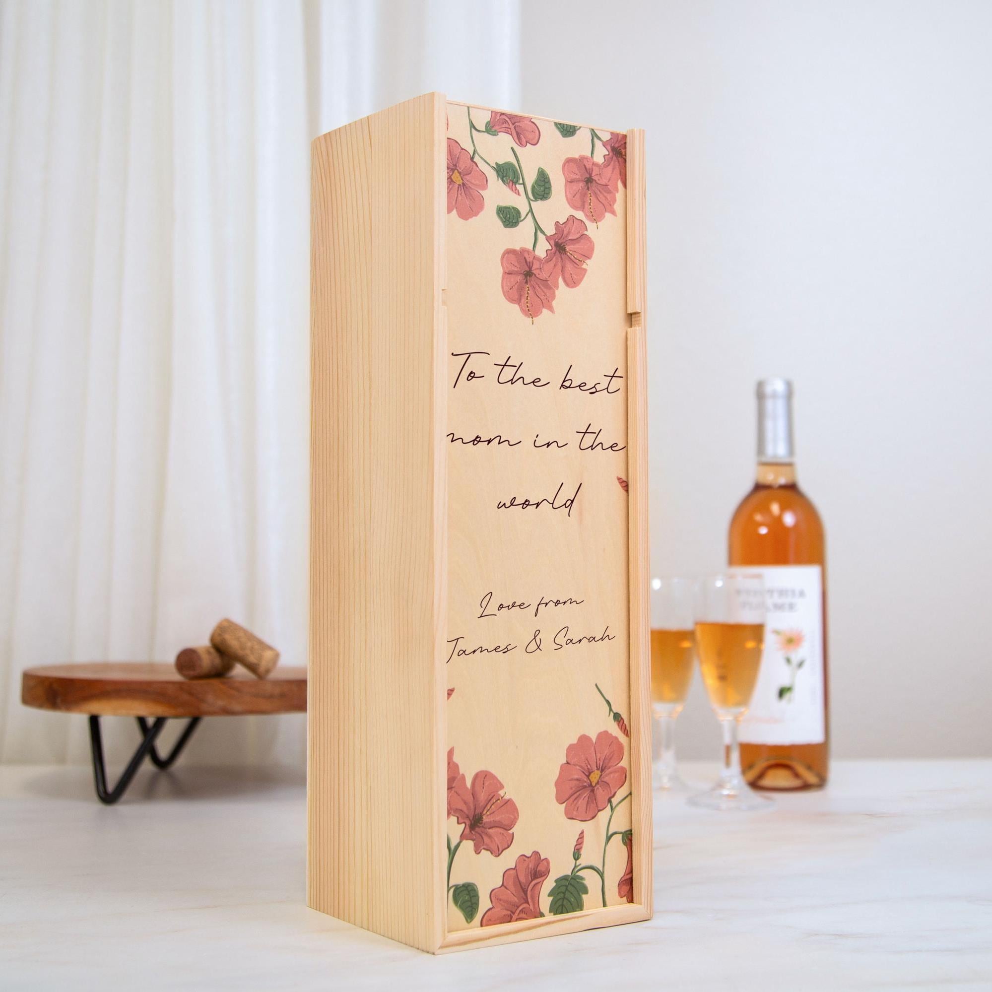 Wood Wine Box - Personalized Wine Box
