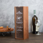 Acrylic Lid Wine Box - Custom Wooden Wine & Champagne Gift Box