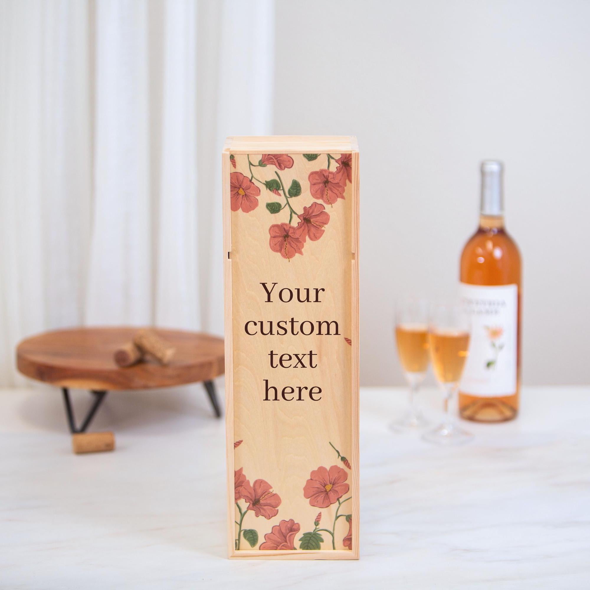 Wood Wine Box - Personalized Wine Box
