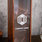 Acrylic Lid Wine Box - Custom Corporate Logo Wine Gift Box