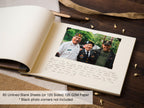 Engraved Premium Wood Guest Book