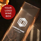 Acrylic Lid Wine Box - Custom Corporate Logo Wine Gift Box
