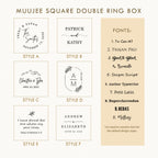 Square Double Ring Box