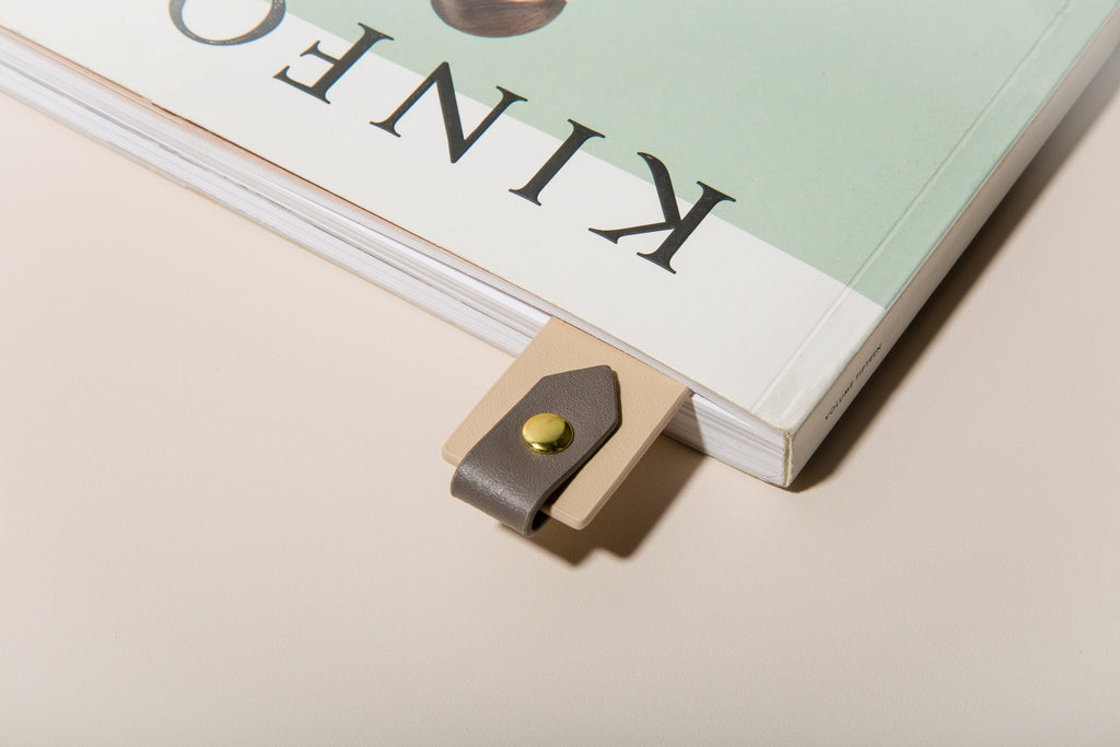 Personalized Leather Bookmark w/ Loop (Design 3)