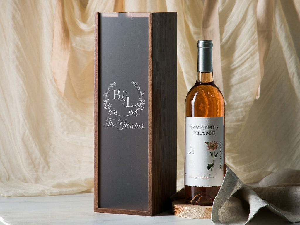 Acrylic Lid Wine Box (Design 6)