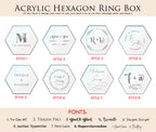 Clear Hexagon Ring Box