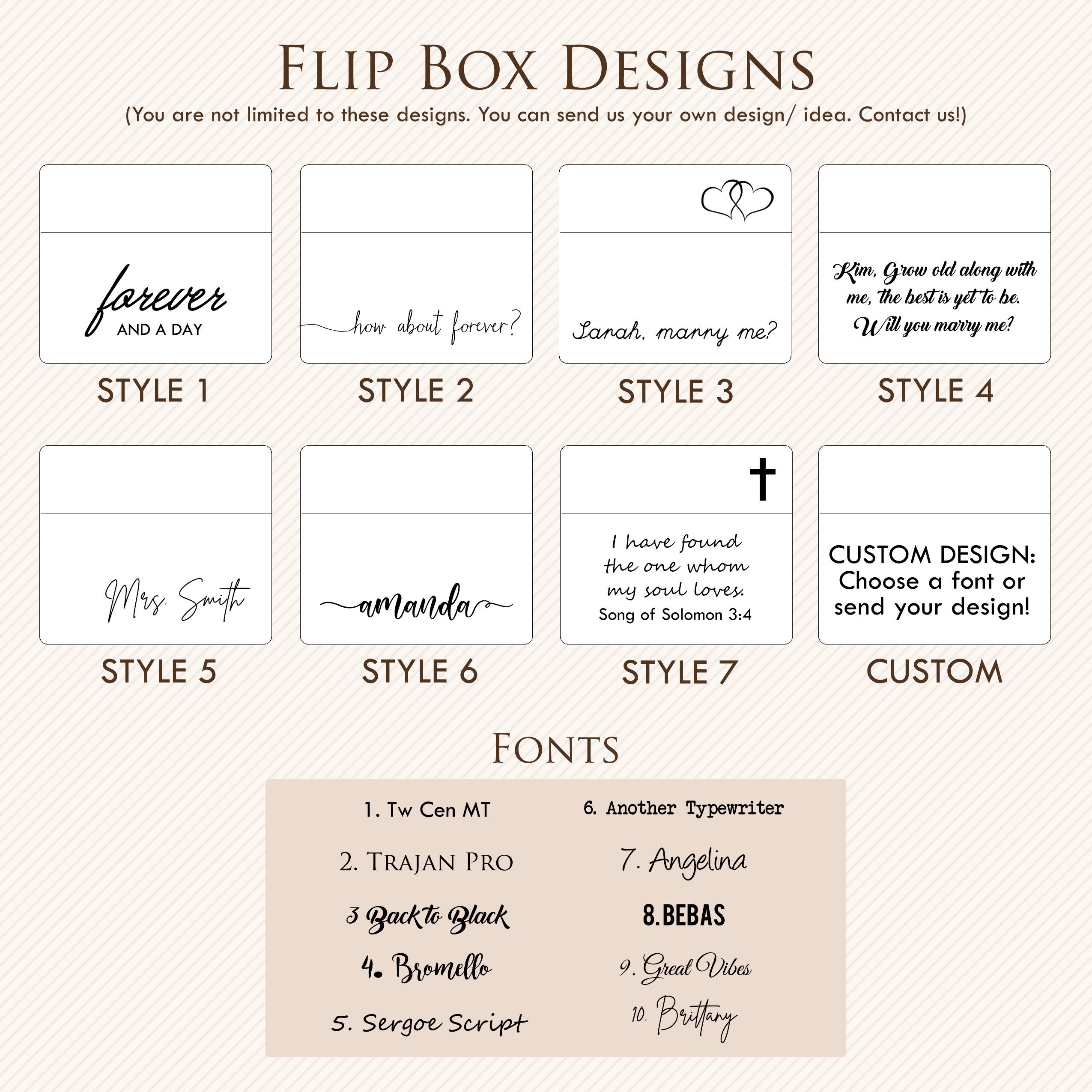 Flip Wood Ring Box