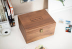 Engraved Custom Wooden Box with Name– Grooms Gift