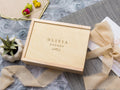 Personalized 4x6 Maple Wood Photo Memory Box – Wedding Day Gift